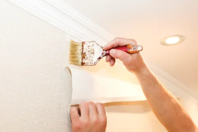 Pose de papier peint à Lahourcade — revêtements muraux et toiles de verre